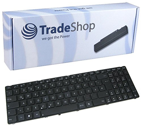 Trade-Shop Original Laptop-Tastatur Notebook Keyboard Ersatz Deutsch QWERTZ für Asus K70AB K70AC K70AD K70AE K70AF K70IJ P50IJ Pro66I (Deutsches Tastaturlayout)