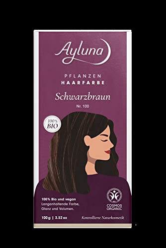 Pflanzenhaarfarbe Schwarzbraun 6 x 100 g