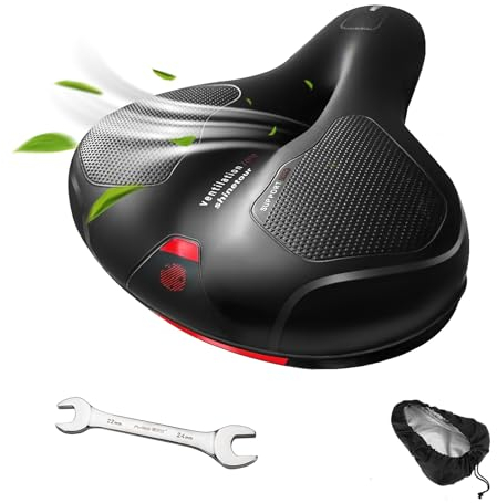 Hmseng sillin Bicicleta Comfort, Sillin Bicicleta Muy Comodo para Bicicleta de Montaña, Carretera, Urbana,