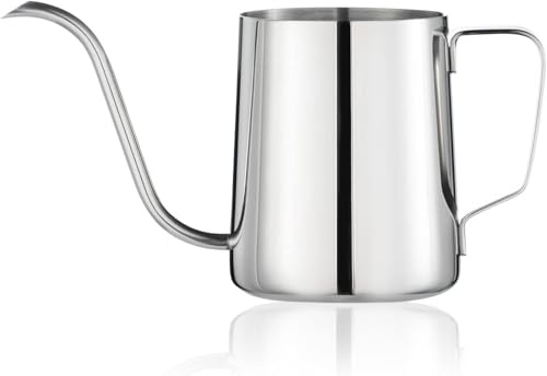 Small Watering Can for Indoor Plants, Mini Indoor Watering Can with Long Spout and Handle 12 Oz / 350 ml Rust-Proof 304 Stainless Steel Material