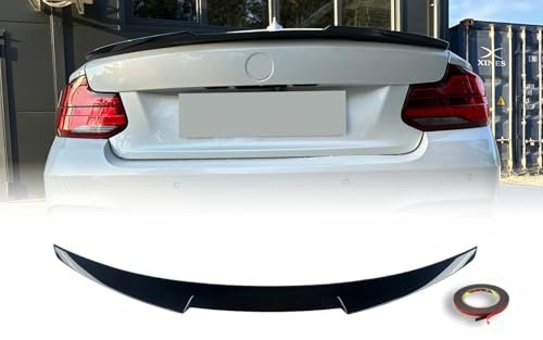 Mptuned BMW F22 F23 M4 Stil glänzend schwarz Heckspoiler für BMW 2er 2014–2021 218i 220i 230i 240i m240i 218d 220d 230d 240d m240d ABS-Kunststoff