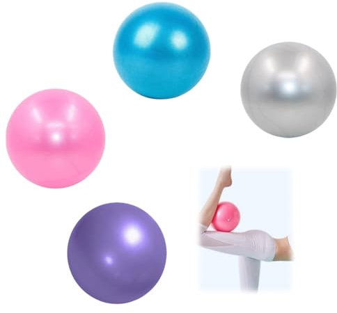 Acrylic 4 pelotas de pilates de 25 cm, antideslizantes para yoga, pelota de yoga, bolita deportiva, útil para ejercicios de gimnasia y fitness en casa