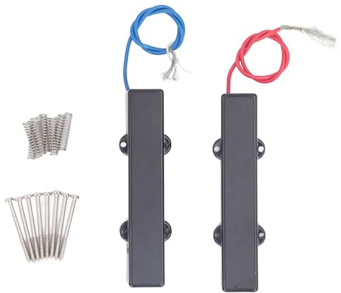 2 Pièces Micro de Basse électrique à 5 Cordes Humbucker Micro de Basse à Aimant en Céramique Paquet de 2 pour Guitare électrique Jazz Bass 5 Strings Humbucker Pickups for 5