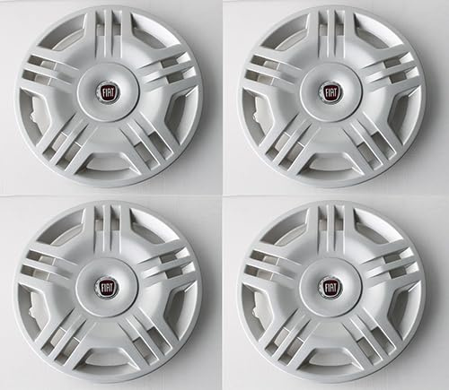SET 4 COPRICERCHI COPPA RUOTA COPRIRUOTA BORCHIE CERCHIO Diametro 14 Specifiche per Panda modello 169 prodotte dal 2003 al 2011-713/14-21211