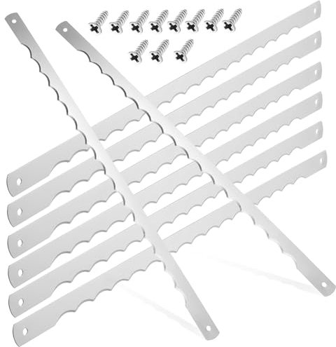 Luxshiny 12pièces Lames De Rechange Pour Scie à Acier Inoxydable Compatibles Avec Diverses à Pour Coupes Précises Miettes Accessoires De Pâtisserie