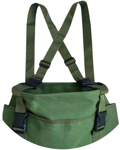 Bolsa para Recoger Frutas Y Verduras, Delantal Ajustable para Jardín, Bolsa De Lona para Recoger Manzanas, Ideal para Jardineros De Huevos, Bayas Y Setas.