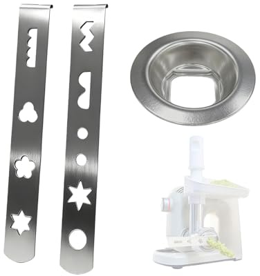 3 X Spritzgebäckvorsatz für Fleischwolf MUM4-MUM5 - Gebäckvorsatz Spritzgebäckaufsatz Zubehör für BOSCH Fleischwolf Küchenmaschine Serie 8, Hausgemachte Plätzchen für Herstellung von Keksen Desserts