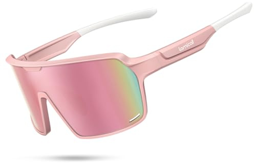 Lamicall Fahrradbrille Herren, Schnelle Brille Damen - [Vollrand, winddichter] TR-90 Ultraleichte Sonnenbrille Fahrrad mit UV400-Schutz, Polarisiert Laufbrille Sportbrille für Fahrrad Ebike Laufen MTB