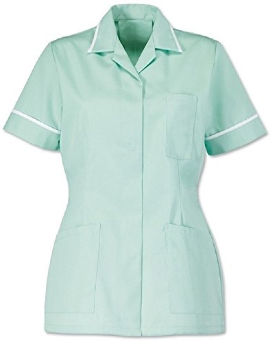 Instex Womens Healthcare Tunic, Aqua/Mint with White Trim, INS32AQ (12)