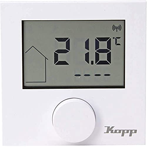 Kopp Free Control Funk-Raumthermostat Fußbodenheizung reinweiß