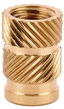 E-Z LOK Threaded Insert for Plastic Straight Flush Brass Thread Inserts 3/8-16 Pack of 25
