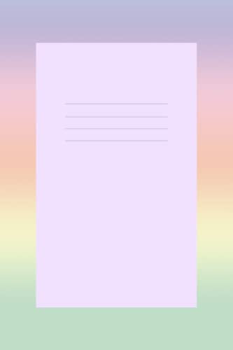 Dyslexia And Visual Stress Tinted Writing Notebook Lilac 8mm | Dyslexia Writing Books | Lined Ruled Tinted Paper | 6x9 Inches