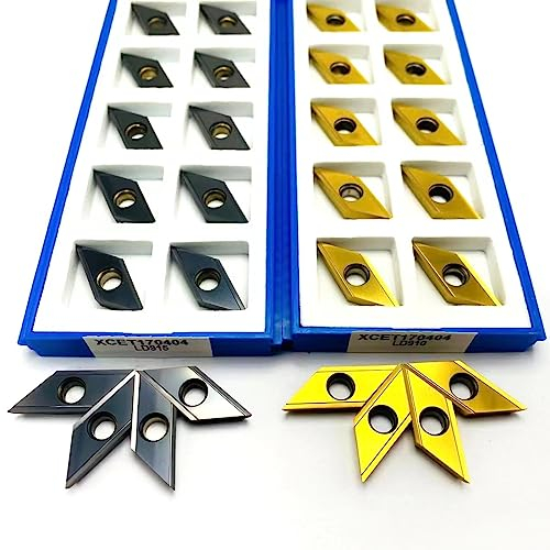 UANGLI Rundschaft-Fasenfräser, Schaftfräser, Senker, XCET170402ER, XCET(XCET170404 LD910,10PCS)