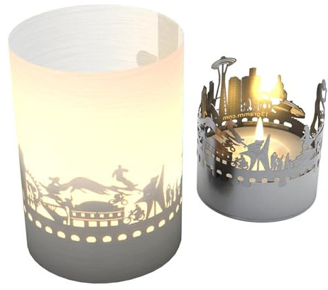 Seattle Skyline Tube – kreativt motivljus för oförglömligt ljusspel, souvenir för Seattle-fans och lägenhetstillbehör, presentidé