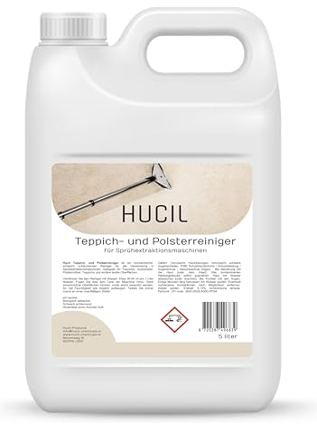 Hucil tappeto e detergente per aspirapolvere concentrato - 5 litri