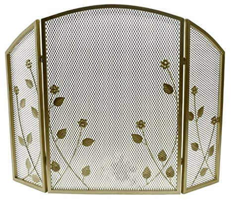 Kaminschutzgitter, schwarz, antik, Vintage-Stil, Feuerschutzgitter, Spark Mesh-Kinderzimmerschutz, 55 cm x 25 cm x 78 cm Present