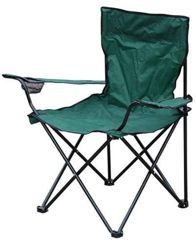 Vivo Technologies Premium Quality Folding Chair with Cupholder for Fishing Beach Garden Picnic Festival Foldable Portable Folding Blue Camping Chair Cold Rolled Steel Construction Green