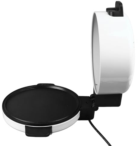 Elektrischer 12-Zoll-Pizzaofen, 2000 W Leistung, Pizza- und Arabischer Brotbackautomat mit Knuspriger Kruste, Schnelles Aufheizen, Steinofen (EU-Stecker 220 V, 400 W, 5200 BTU)