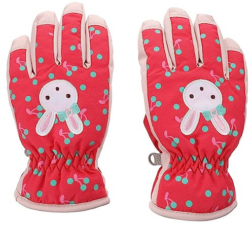 WESIEVYA 1paar Junge Mädchen Winter Skihandschuhe wasserdichte Winddichte Und Warme Fäustlinge Für Jungen Und Mädchen Anti-rutsch Design