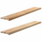 vidaXL Fensterbänke 2 Stk. Unbehandelt 160x25x2 cm Massivholz Eiche, Fensterbrett, Holz Treppenstufe, Holz Fensterbrett, Fensterbank Eichenholz
