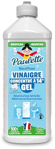Paulette - Vinaigre Gel concentré 14° - Détartrant Multi-Surface - 500mL