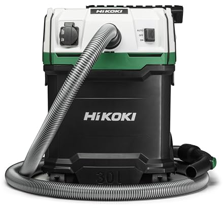 HIKOKI RP300YLWAZ - Aspirapolvere a umido e secco, multicolore, 1200 W, 30 litri