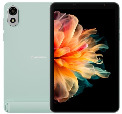 Blackview ZENO 1 Android 15 AI Tablet, 8 Zoll HD+, 18GB+256GB (2TB Externe), 3 KI-Assistenten, 8.2mm Ultraflach, 6000mAh Akku, Dual 4G SIM WiFi 5, 8MP+8MP Kamera, Dual Box-Lautsprecher, GPS, Grün