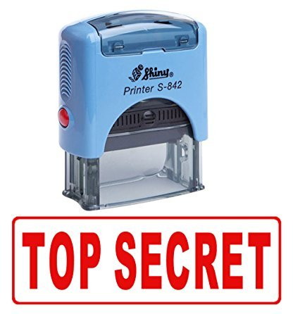 TOP SECRET Selbstfarber Stempel Individuelle Shiny Buro Stationar Stempel
