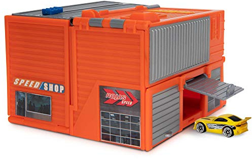 Micro Machines - Station de Garage pour Tuner de Voiture, Extensibles et connectables à d'autres Ensembles MM, Comprend Un véhicule Exclusif - Collectionnez-Les Toutes