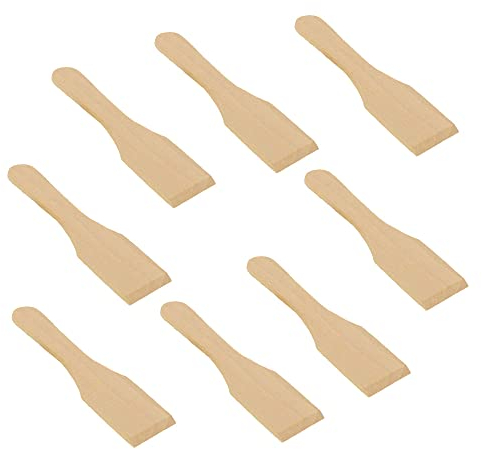 Raclette - Espátula de madera para raclette, utensilios de cocina de madera para sartenes antiadherentes, parrillas de queso, tablas gourmet, sartenes, fonue, juego de 8 unidades