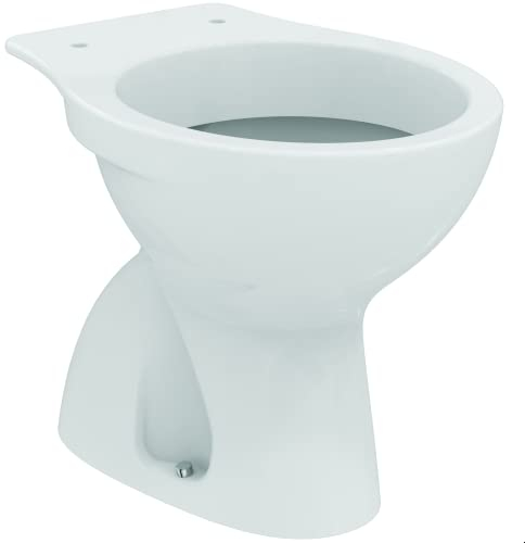 Ideal Standard - Eurovit Vaso a terra con scarico a pavimentoS non UNI per installazione staccato da parete, Bianco