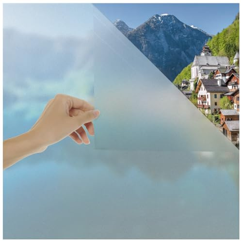 Blumtal - Set de 2 láminas privacidad Ventana con Vidrio Esmerilado para privacidad y protección de Rayos UV, autoadhesiva, fácil de Cortar, 60 x 200 cm