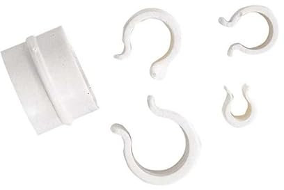 20 Stück Gewächshausklammern aus Stahl zur Sicherung der Abdeckplane (Kunststoff, Durchmesser 8 mm)