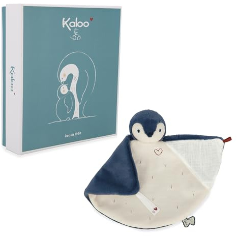 KALOO – Complices – Doudou Manchot Bleu - Imprègne Les odeurs - 23 cm - Dès la Naissance,K212003
