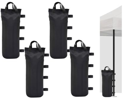 Anlising Pesos para Carpas, 4PCS Pesos para Carpa de Exterior Plegable, Sacos de Lastré de Arena Fijado, Sacos de Arena Portátiles para Pabellón, Antiviento Bolsa de Arena para Peso, para Carpa, Toldo