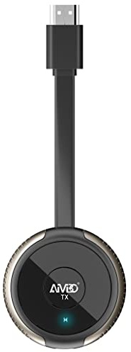 TIMBOOTECH HDMI Inalámbrico Transmisor y Receptor 4K/5G, VGA&HDMI Pantallas duales, Streaming AV de Ordenador portátil, TV Box, cámara, BLU-Ray, PC, teléfono a HDTV/Monitor/proyector 165FT/50M (TX)