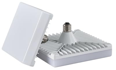 Linqzxz 1 Pièce Ampoule LED Universelle pour E26/E27, Carrée 45W Haute Luminosité Ampoules Intérieur, AC 85-265V, Utilisable dans Salons, Bureaux et Maisons, Non Dimmable