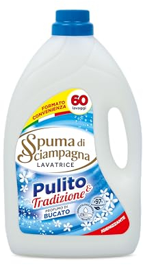 Spuma Di Sciampagna Detersivo Lavatrice Liquido Marsiglia 60 Lavaggi - 3000 ml