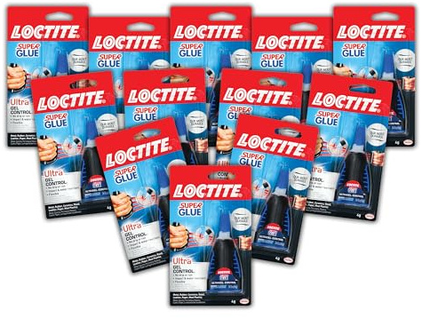 Loctite Super Glue Ultra Gel Control, Clear, 0.14 fl oz Bottle, 12 Pack - Superglue for Plastic, Wood, Metal, Crafts & Repair, Cyanoacrylate Adhesive Instant Glue, Quick Dry