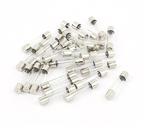 Copapa - Tubos de fusibles de vidrio (50 unidades, 250 V, 15 A, 15 A, rápida acción de soplado de 5 mm x 20 mm, 15 A)