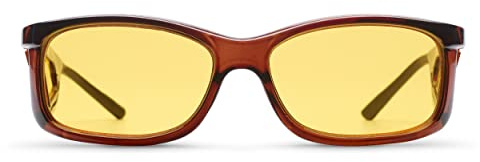 Occhiali MediView per Degenerazione Maculare, Glaucoma - Cornice EyeC, giallo., 1 Stück (1er Pack)