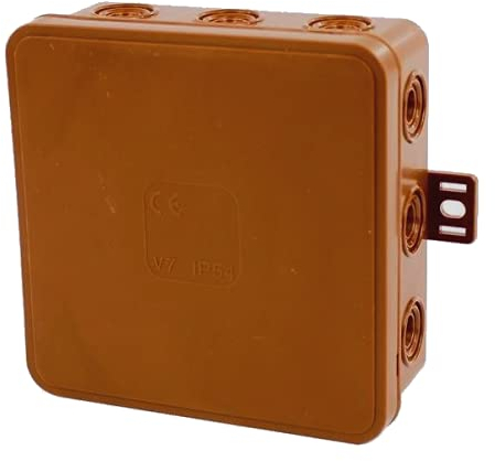 Abzweigdose V6 Verteilerkasten IP54 85x84x41mm 1 Stück Braun