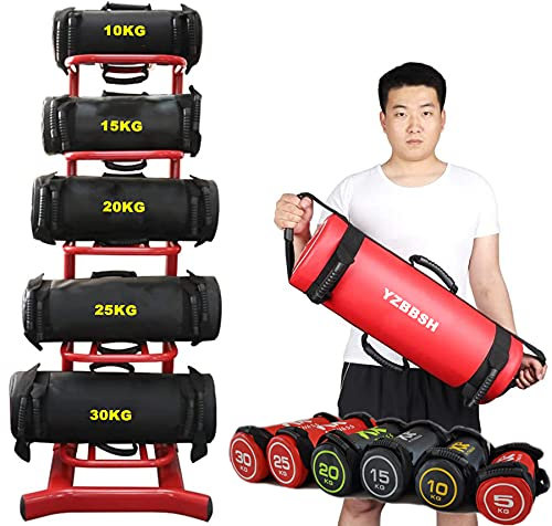YZBBSH Fitness Gewichtssack Sandbag 5kg 10kg 15kg 25kg 30kg Power Bag Sandsack Gewicht Training für Ausdauertraining Krafttraining Heavy Duty Weight Sandsäcke (ohne Sand)