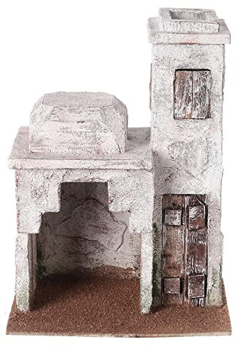 Holyart Casa araba con stalla 25x20x15 cm per presepi di 9 cm