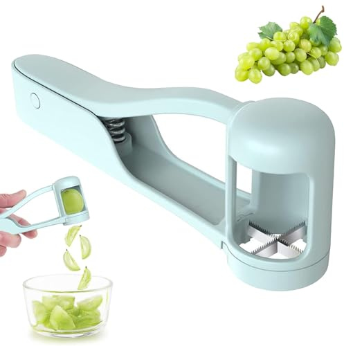 LUHOCIY Corta Uvas, Cortador Uvas en 4, Cortador Frutas Niños, para la Separación de Frutas para Ahorrar Tiempo, Adecuado para una Variedad de Frutas Pequeñas, Como Uvas, Fruta Virgen