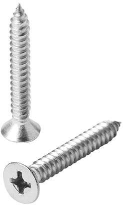 MIKFESPO 50pcs 1mm 1.2mm 1.4mm 1.6mm 304 Viti autofilettanti a Testa Svasata con Incasso a Croce in Acciaio Inossidabile M1 M1.2 M1.4 M1.6x3 4 5 6 8 10 12 14 16 22mm(M1.2X8mm 50pcs)