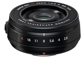 Fujifilm FUJINON XF23mmF2.8 R WR Black, Obiettivo 23mm, f/2.8, Resistente alle Intemperie, Attacco X Mount, Nero
