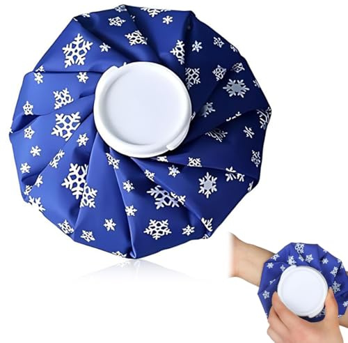 Bolsa de Hielo Reutilizable, 1PCS Bolsas de Hielo, Bolsa de Agua Deportiva, Para Lesiones, Terapia Caliente y Fría y Alivio Del Dolor, Hinchazón,Para Cabeza, Espalda, Hombros, Piernas (6 pulgadas)