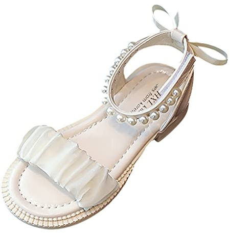 Generisk baby lära-gå-sko med mjuk för flickor, sandaler, prinsessa, spets, sandaler för flickor