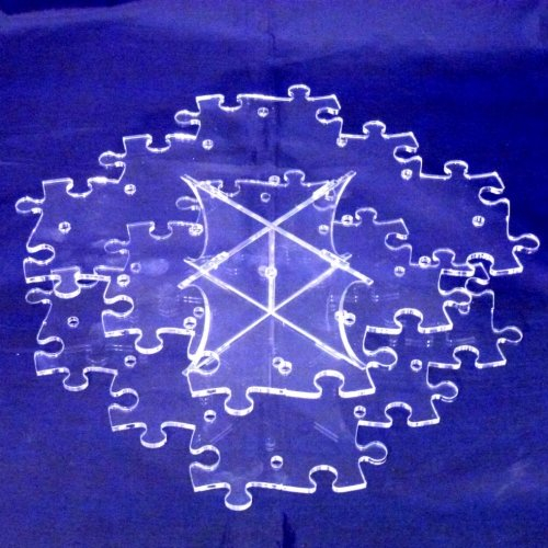 Super Cool Creations 21 cm di Diametro in Acrilico-Macchina per Cake Pop, con Supporto, 16 Fori, 5 cm di Distanza l'una dall'altra, Colore: Trasparente